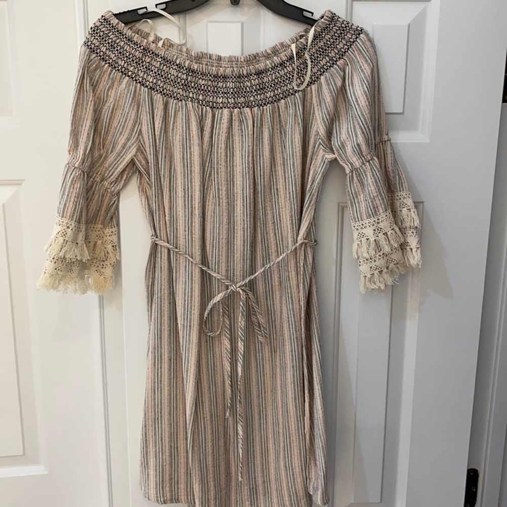 Moon River Off the Shoulder Dress